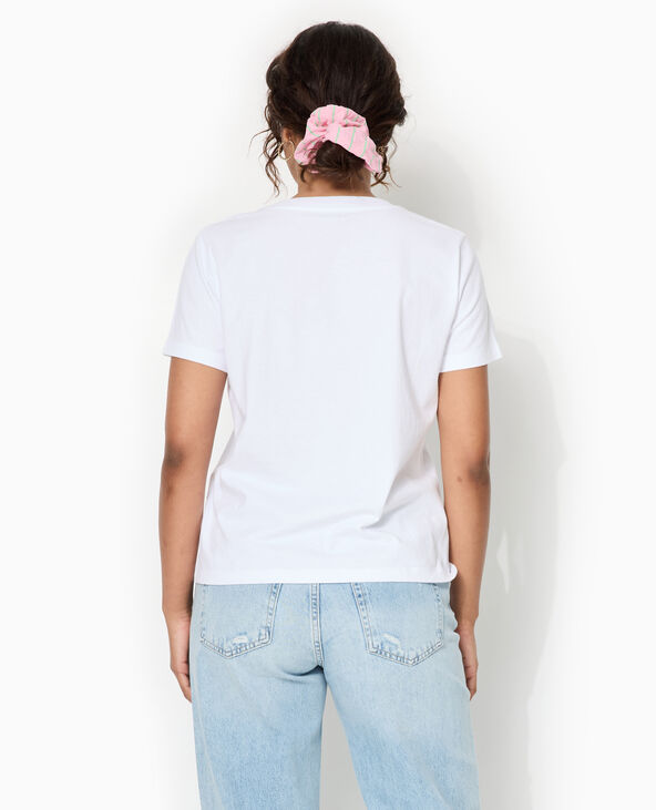 T-shirt basique col rond blanc - Pimkie