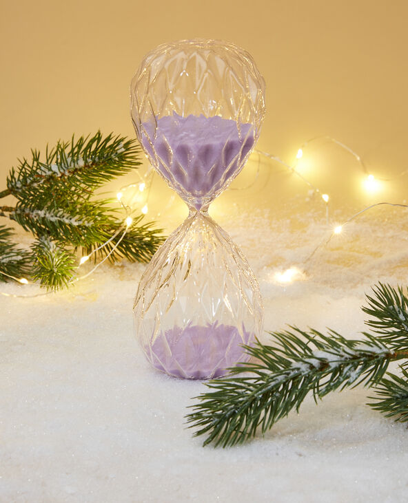 Sablier en verre lilas - Pimkie