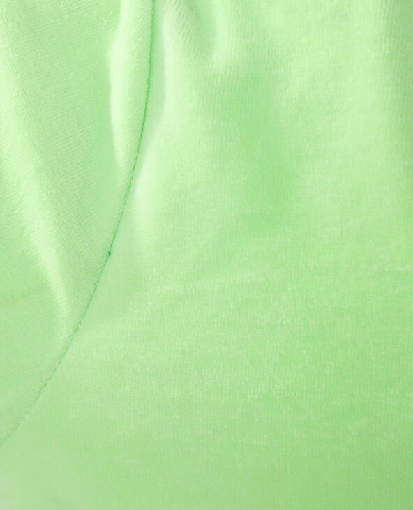 Brassière en velours vert anis - Pimkie