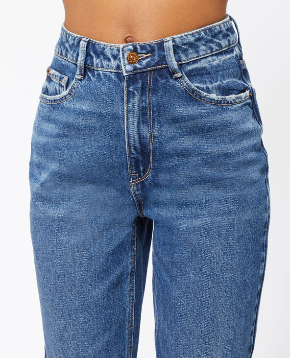 Jean mom taille haute bleu marine - Pimkie