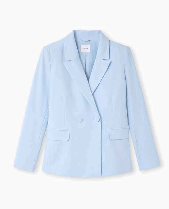 Veste tailleur avec double boutonnage bleu - Pimkie