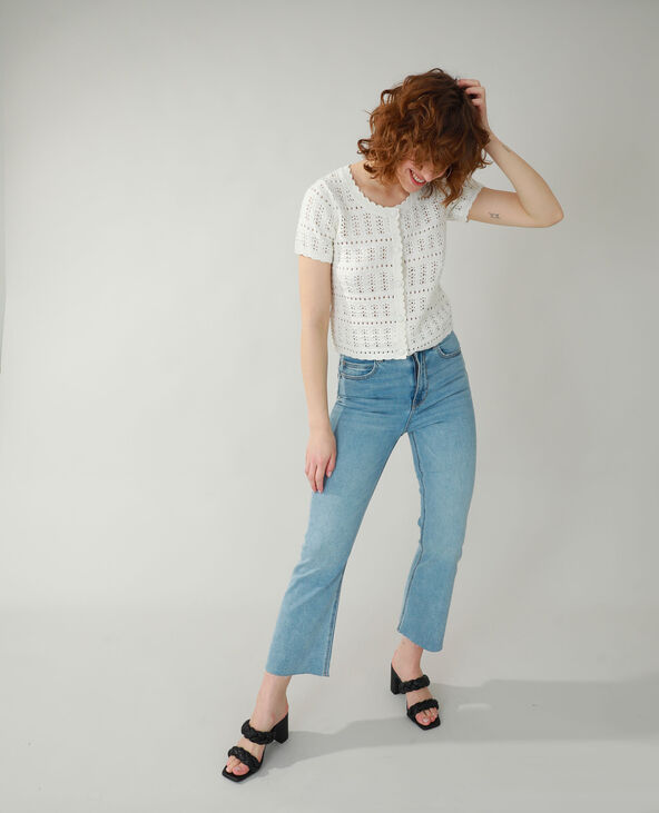 Gilet tricot blanc - Pimkie