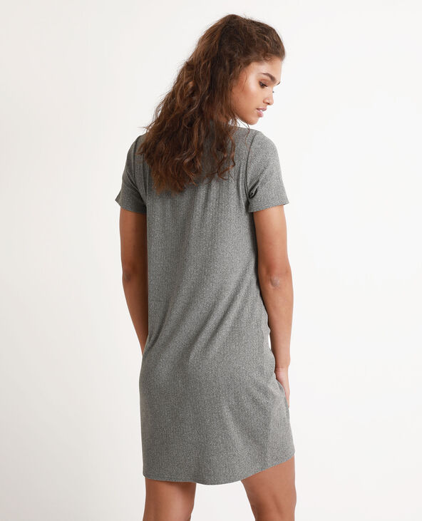 Robe t-shirt gris chiné - Pimkie