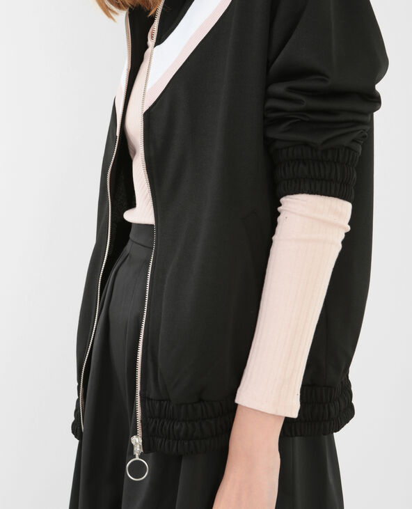 Sweat zippé sport noir - Pimkie