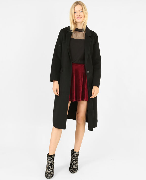 T-shirt en tulle noir - Pimkie