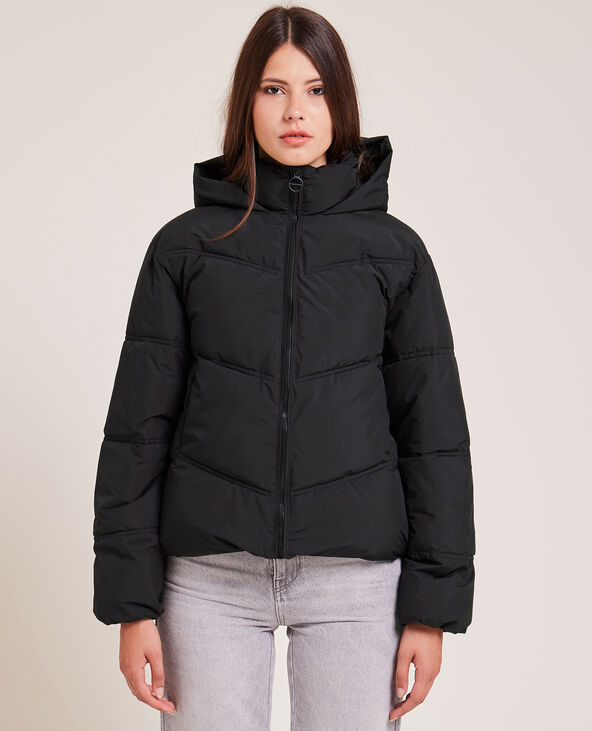 Doudoune oversize avec capuche noir - Pimkie