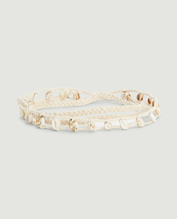 Ceinture corde et coquillages beige - Pimkie
