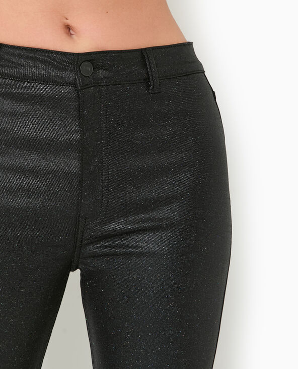 Jean skinny avec paillettes noir - Pimkie