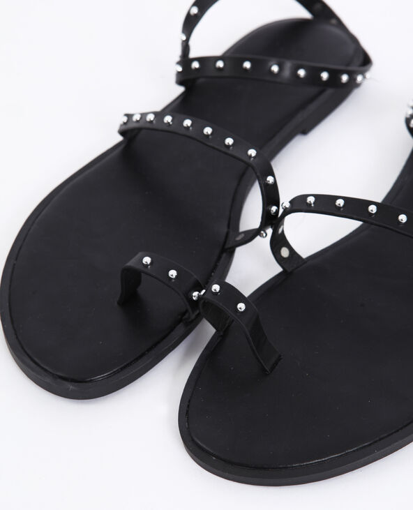 Sandales plates noir - Pimkie