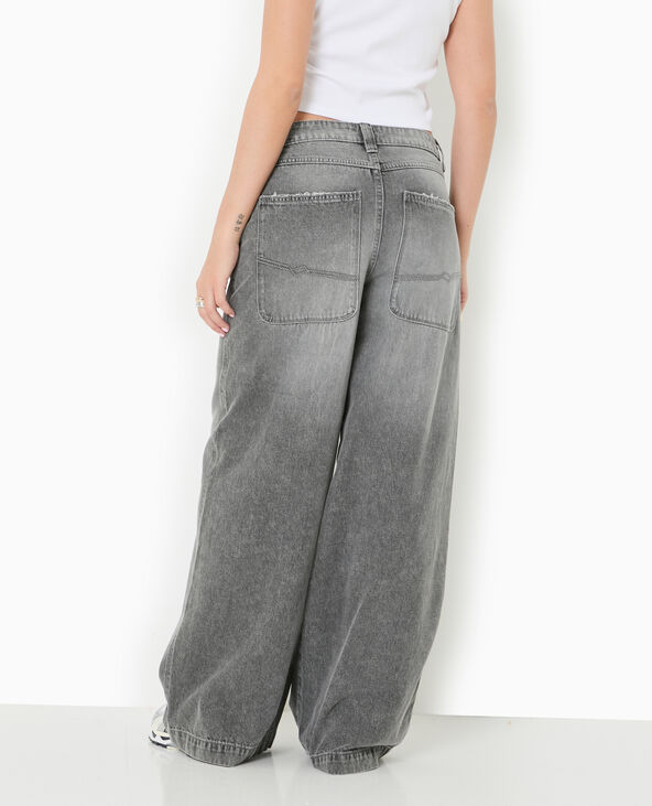 Jean baggy loose taille regular blanc - Pimkie