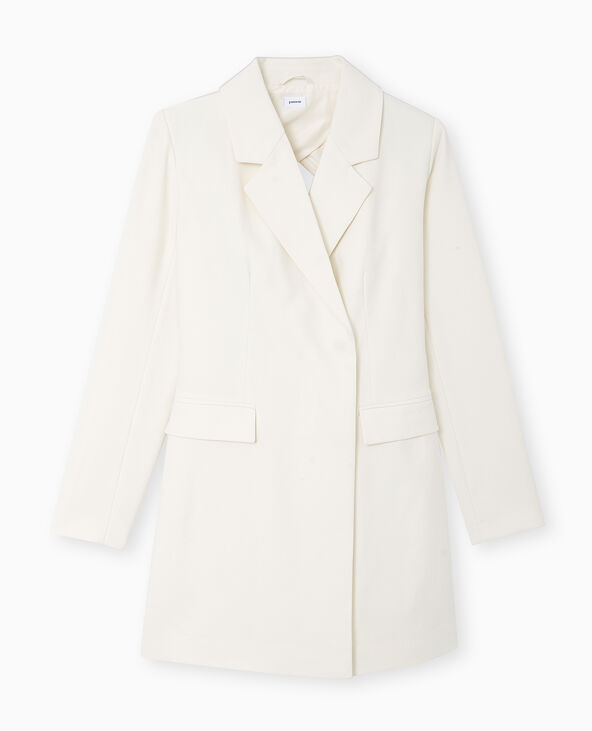 Robe blazer dos-nu blanc - Pimkie