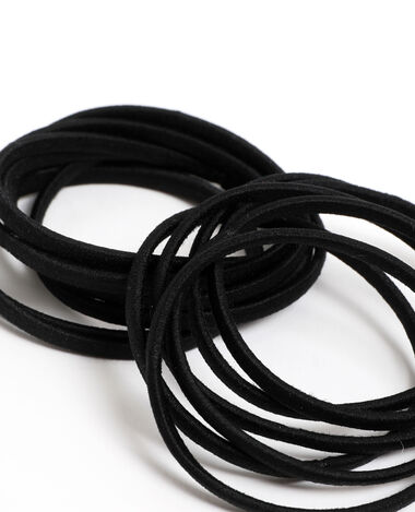 Lot d'élastiques pour cheveux noir - Pimkie