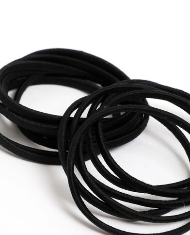 Lot d'élastiques pour cheveux noir - Pimkie