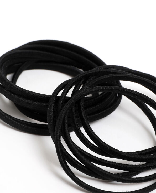 Lot d'élastiques pour cheveux noir - Pimkie