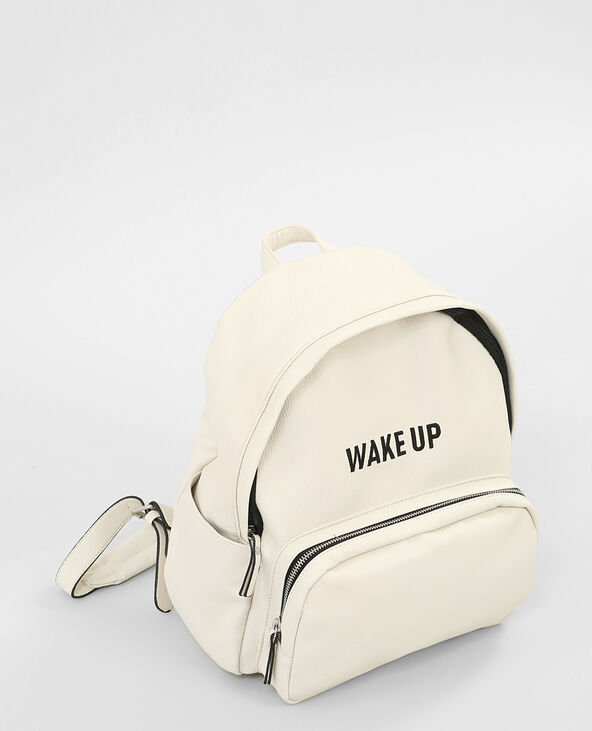 Sac à dos simili cuir blanc - Pimkie