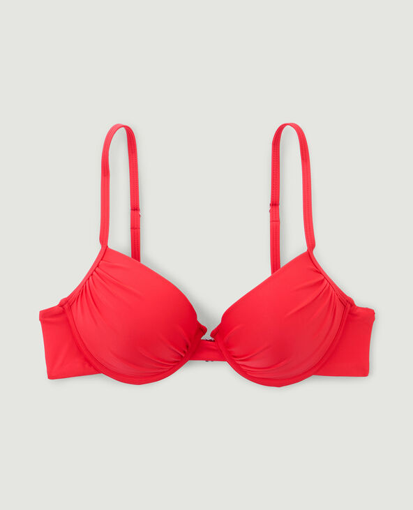 Haut de maillot de bain push up rouge - Pimkie