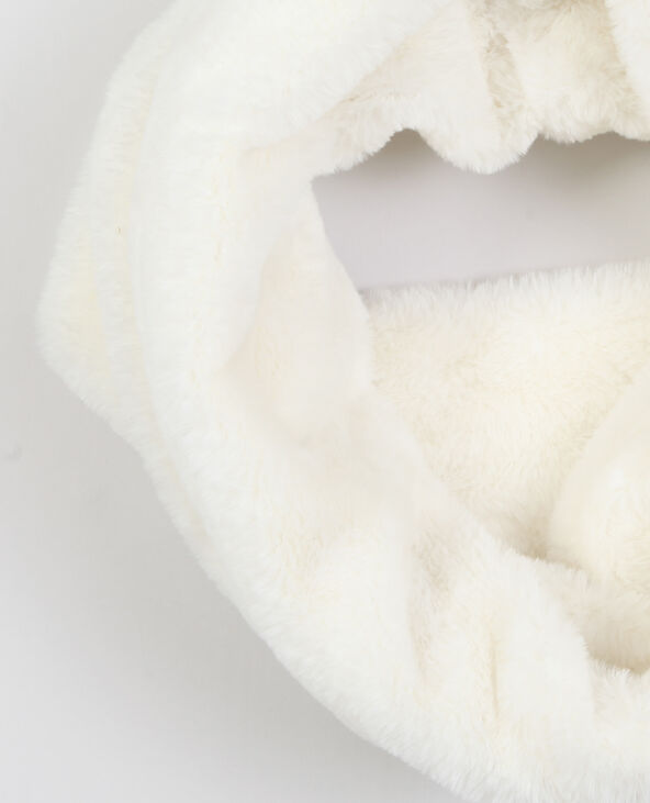 Col en fausse fourrure blanc - Pimkie