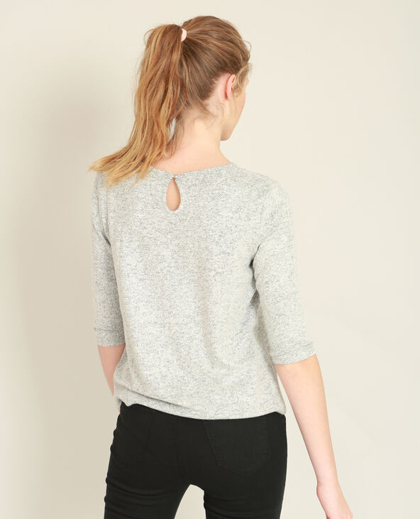 Pull perlé gris chiné - Pimkie