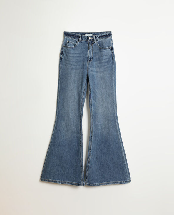 Jean flare high waist bleu - Pimkie
