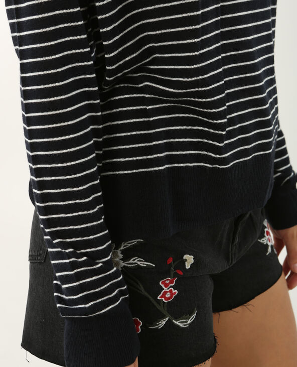 Pull basique léger bleu foncé - Pimkie