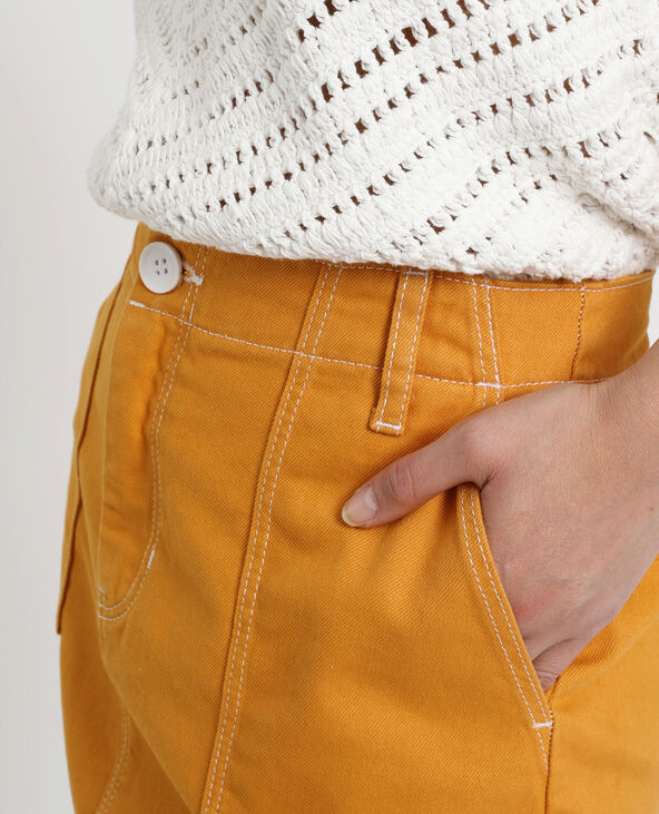 Jupe en jean jaune ocre - Pimkie