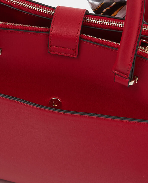 Sac cabas avec foulard rouge - Pimkie