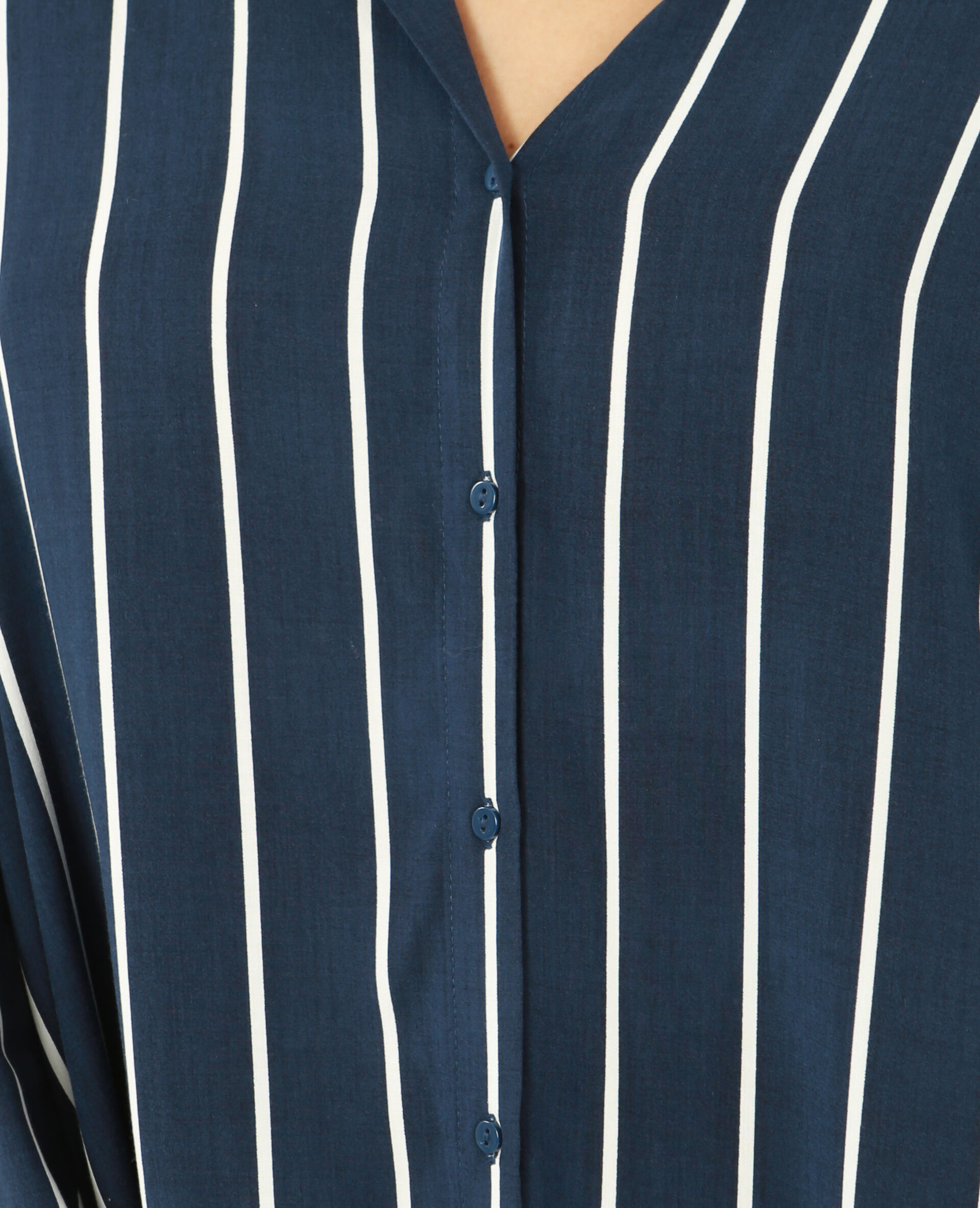 robe chemise bleu marine
