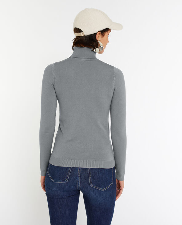 Pull à col roulé gris - Pimkie