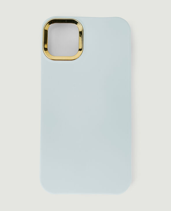 Coque iPhone contour doré écru - Pimkie