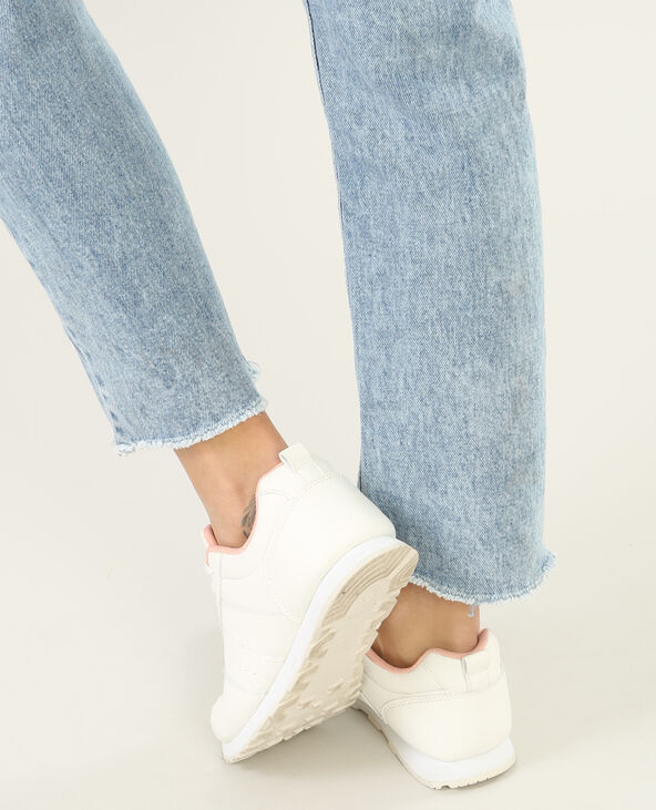 Jean droit 7/8 taille haute bleu - Pimkie