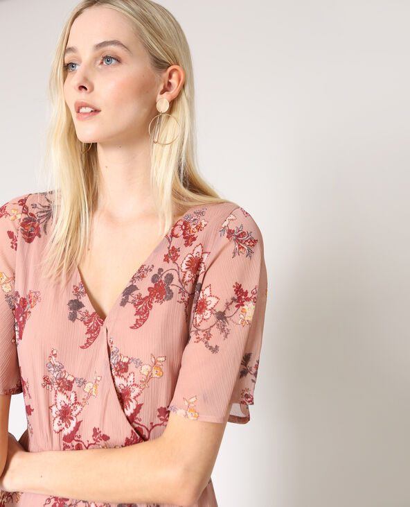 Robe longue à fleurs rose clair - Pimkie