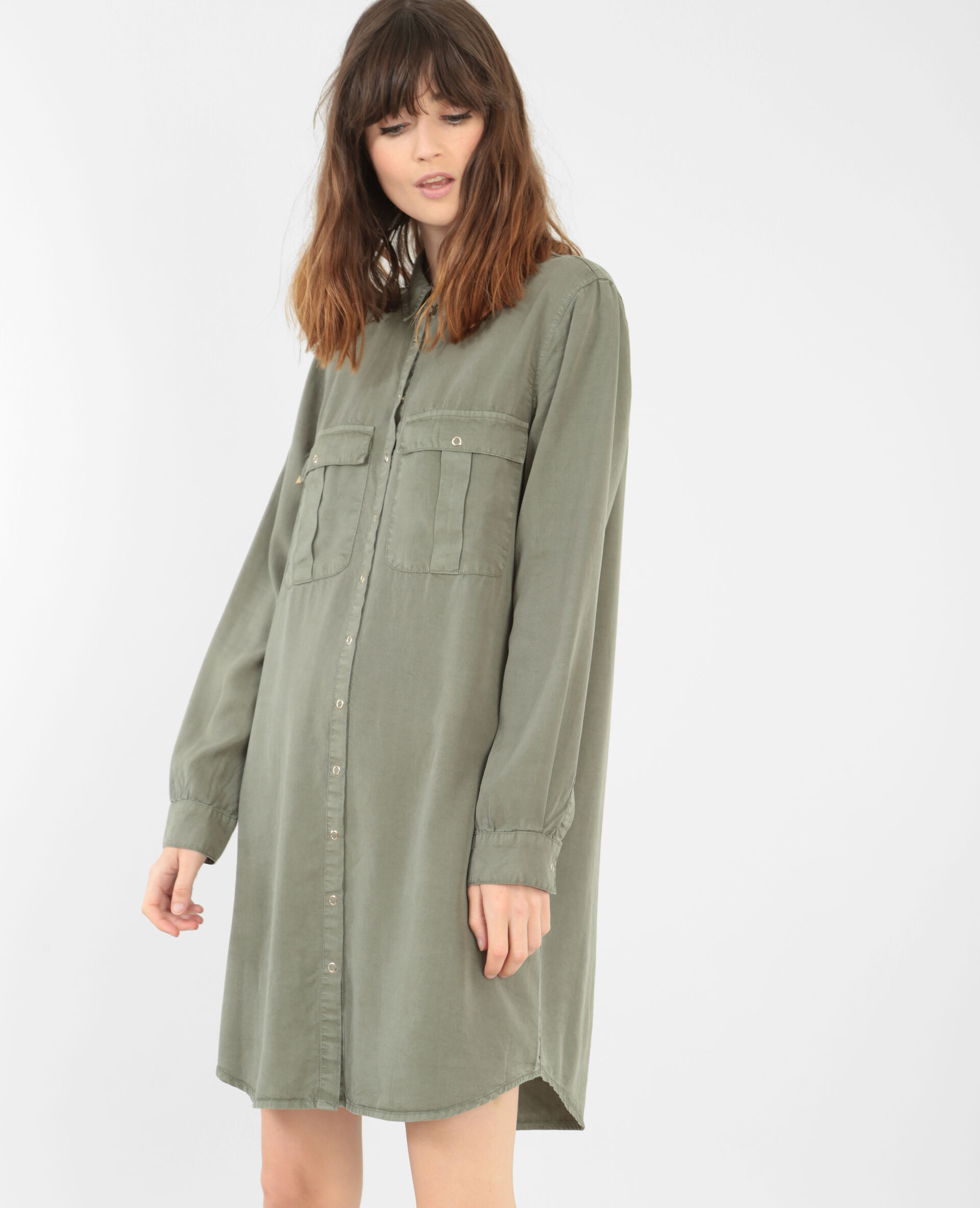 robe fluide kaki
