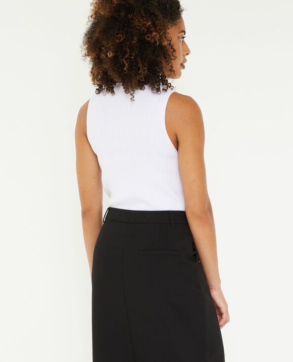Top col roulé sans manches blanc - Pimkie
