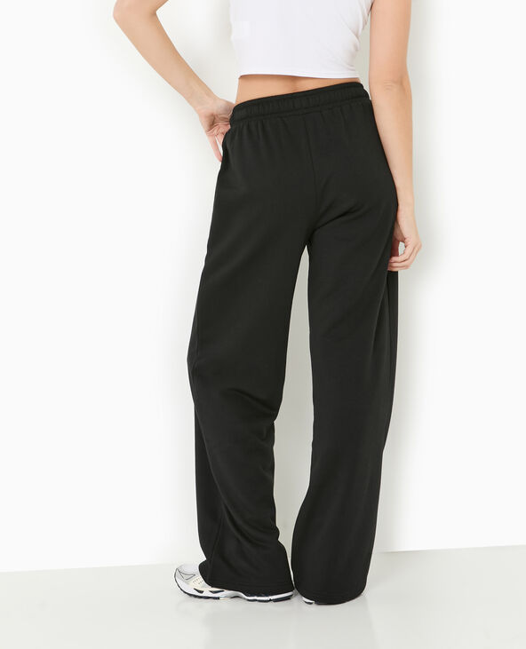 Pantalon de jogging droit en molleton noir - Pimkie