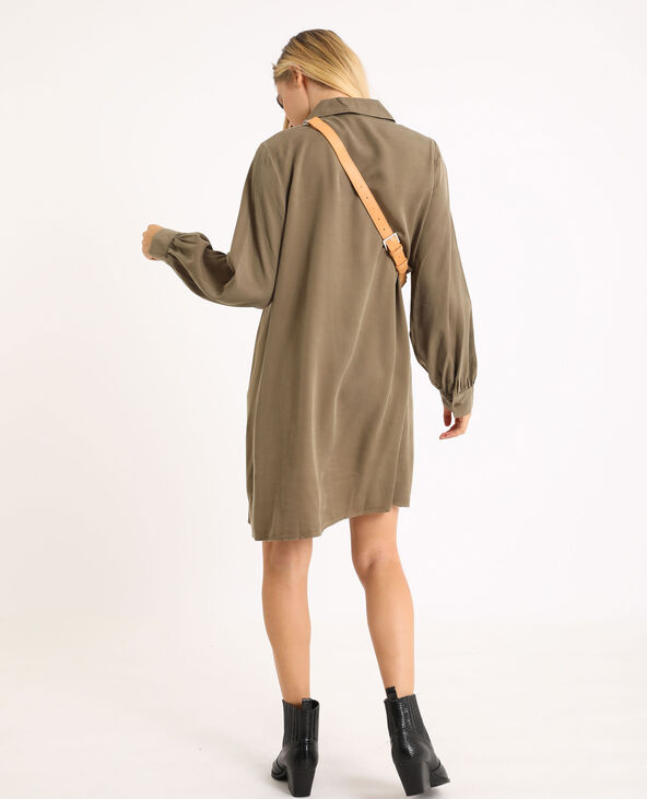 Robe chemise taupe - Pimkie