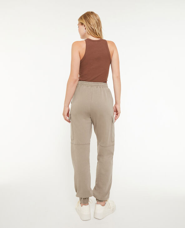 Pantalon de jogging cargo taupe - Pimkie