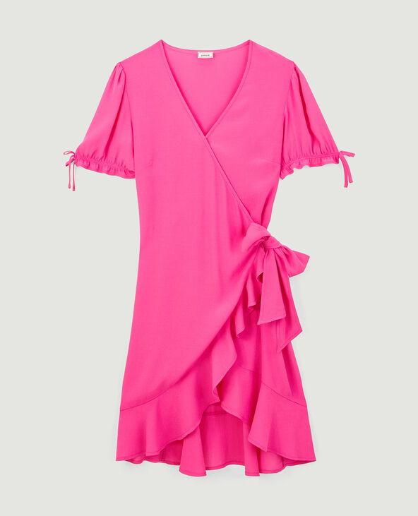 Robe courte cache-cœur rose - Pimkie