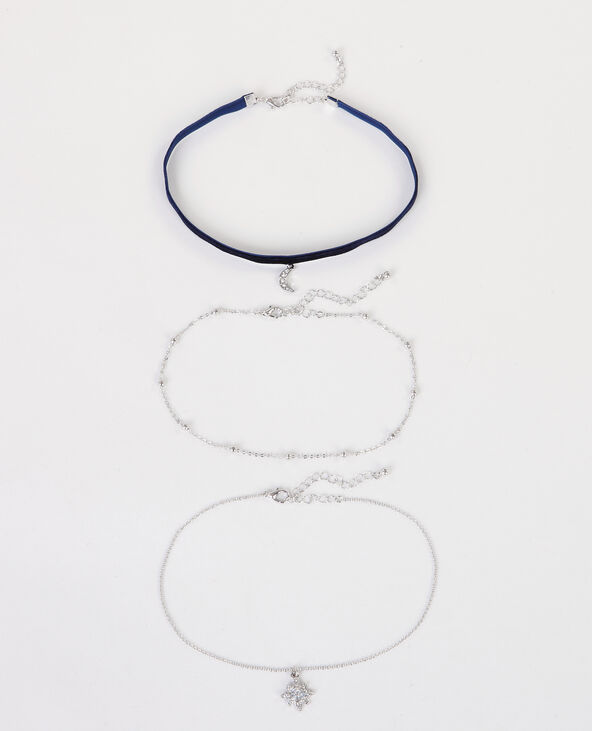 Colliers chokers charms argenté - Pimkie
