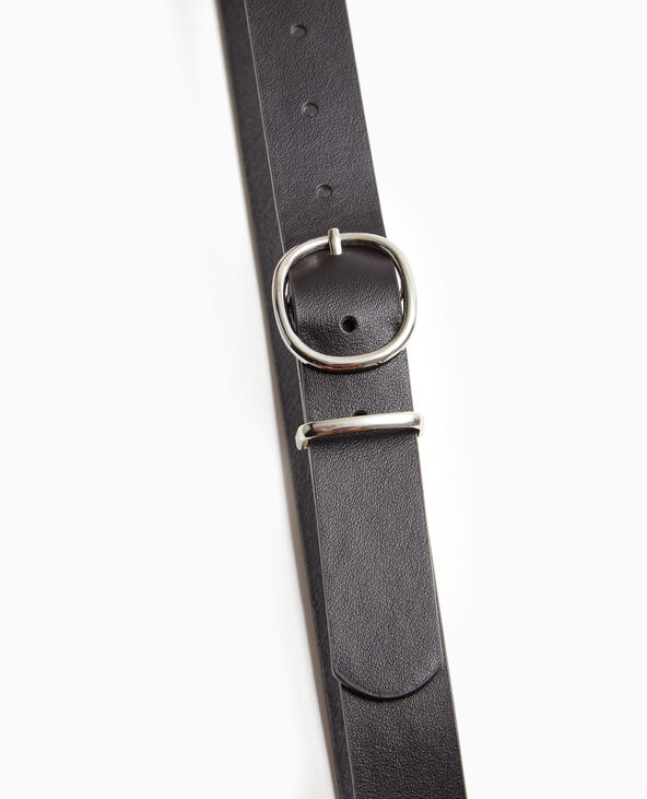 Ceinture boucle ovale noir - Pimkie