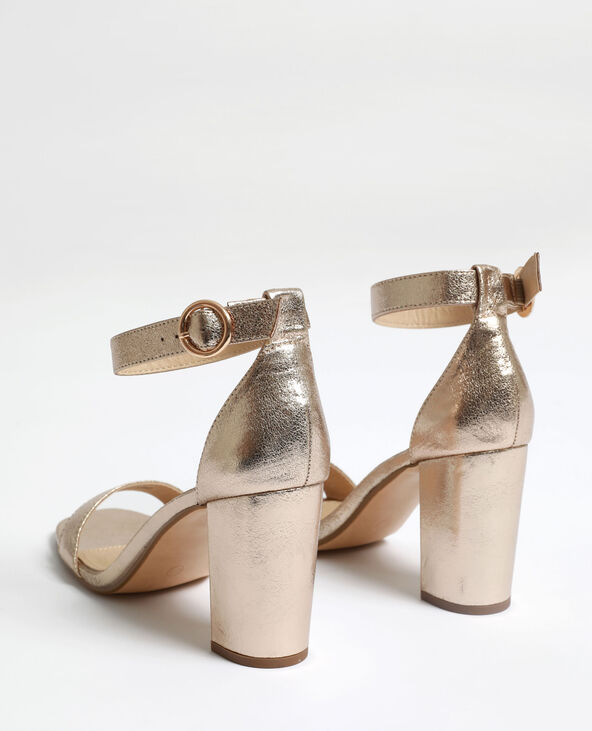 Sandales à talons hauts doré - Pimkie