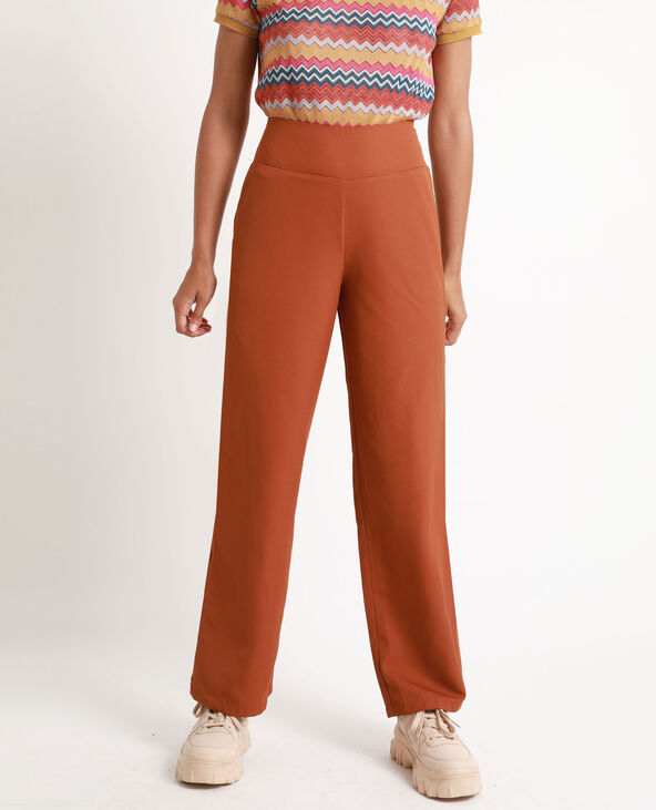 Pantalon fluide a jambes larges