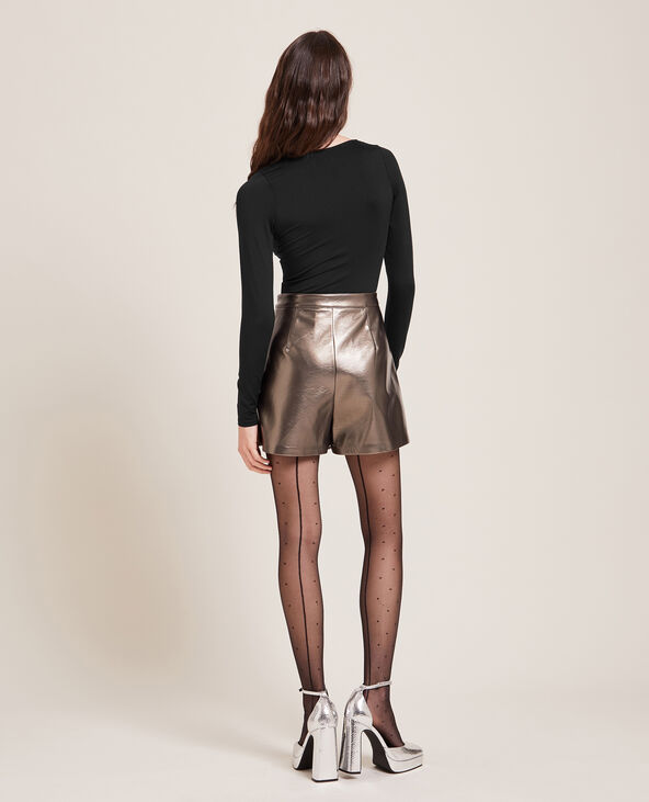 Body manches longues col V noir - Pimkie