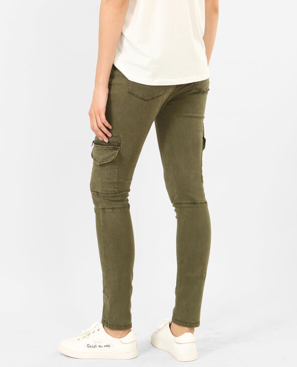 Pantalon skinny cargo taupe - Pimkie