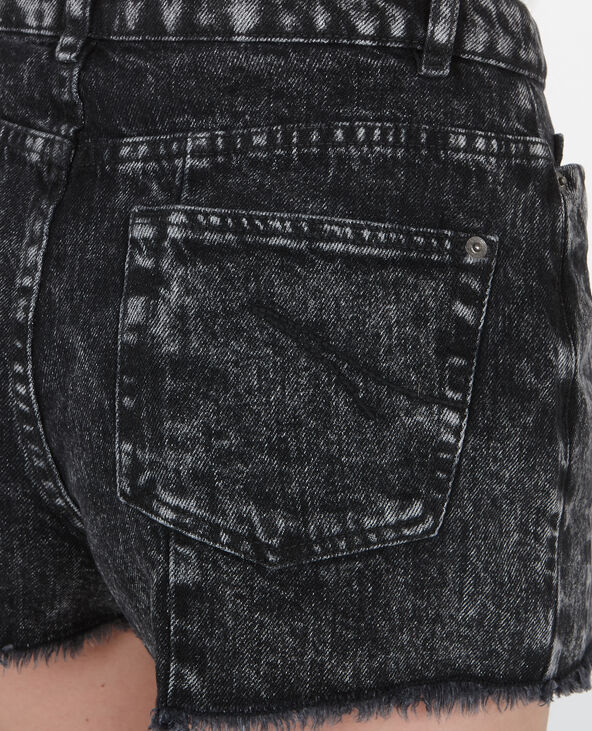 Short en jean taille haute gris foncé - Pimkie
