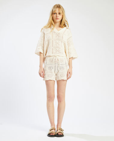 Short en crochet blanc - Pimkie