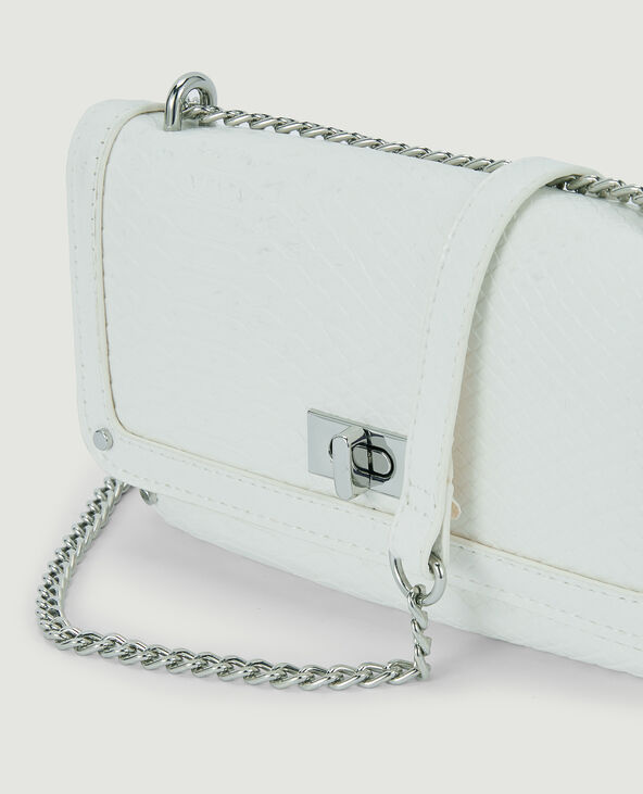 Sac pochette avec chaine blanc - Pimkie