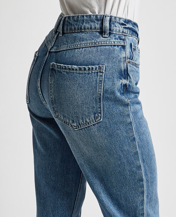Jean straight taille haute bleu - Pimkie