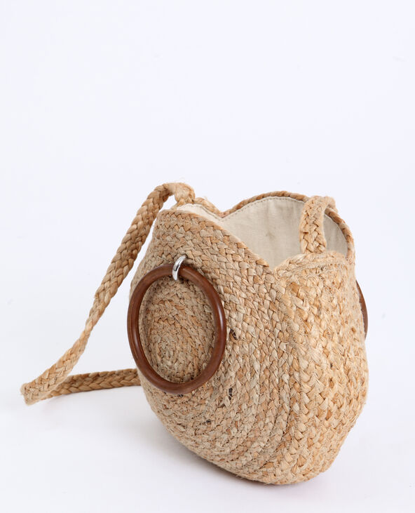 Sac rond en paille Pimkie