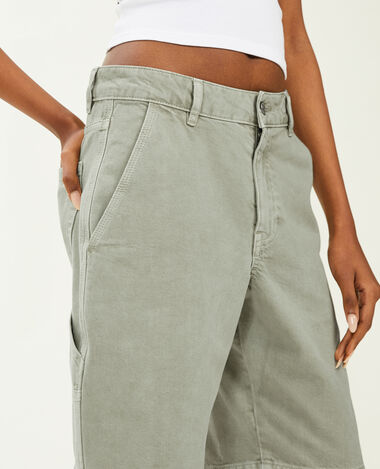 Bermuda charpentier cargo vert de gris - Pimkie