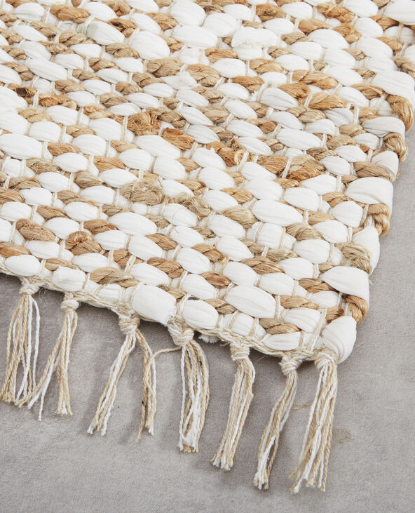 Tapis en jute blanc - Pimkie